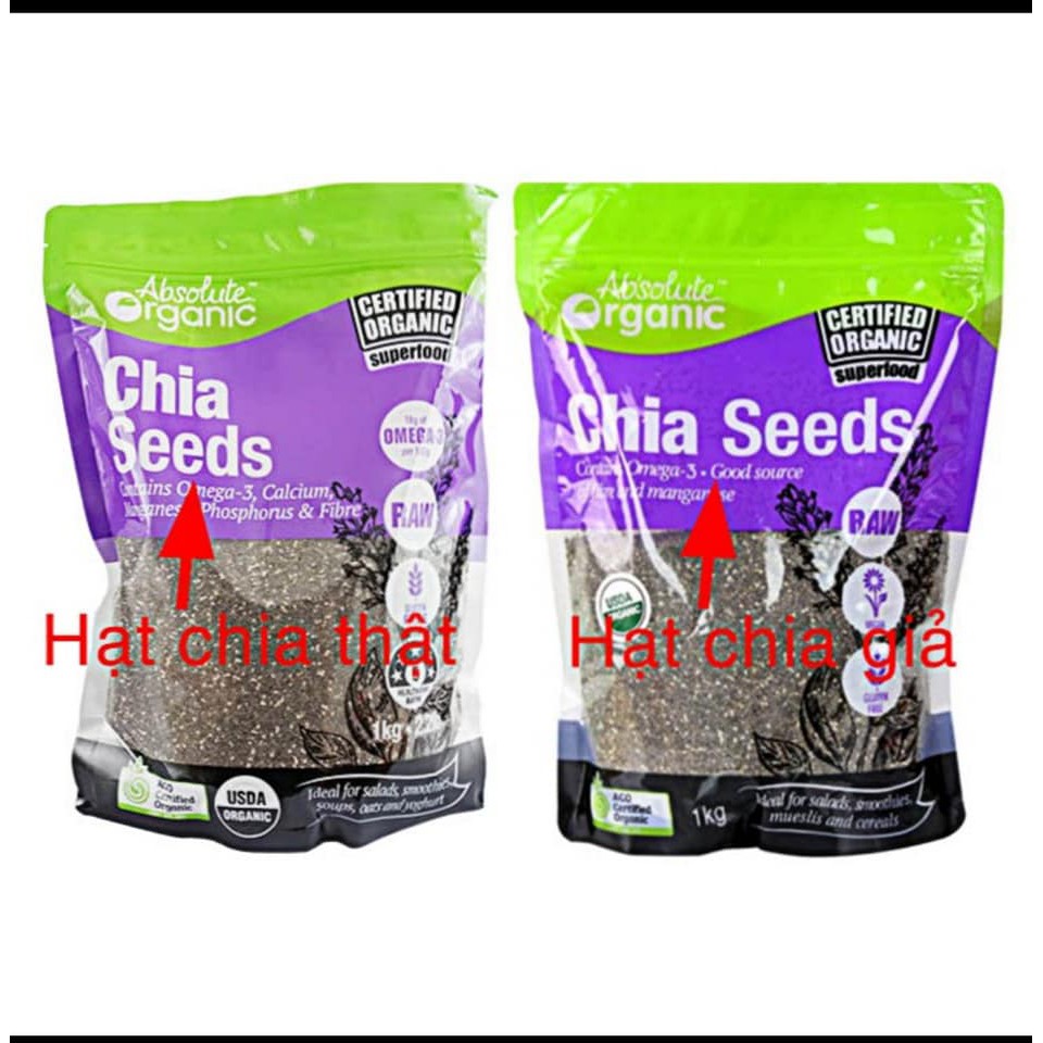 Hạt chia úc tím Absolute Organic 1kg