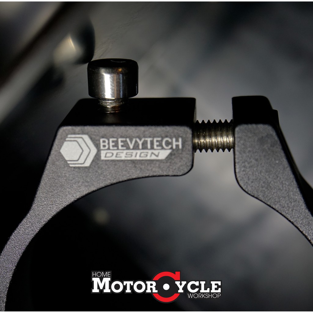 Pad kẹp đèn trợ sáng Beevytech phi 60 - đen - Home Motorcycle Workshop