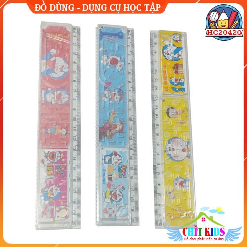 Thước kẻ Doraemon 15 - 20cm Aihao