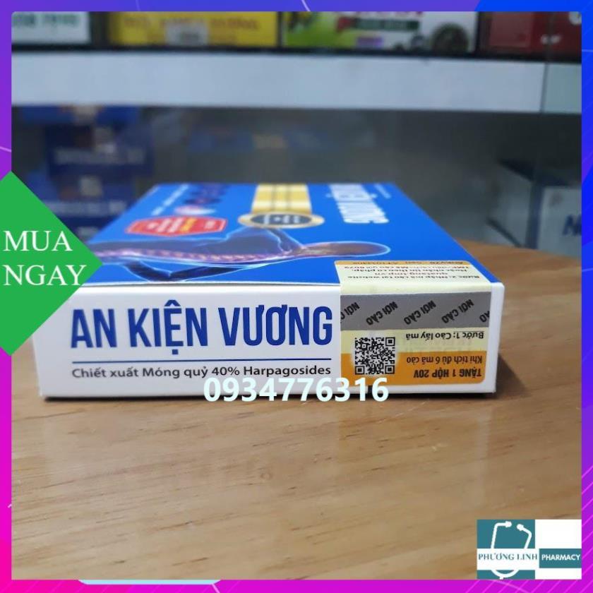 AN KIỆN VƯƠNG hộp 20 viên [ Chính hãng ] – Giảm đau mỏi khớp cổ, khớp vai, cột sống thắt lưng, khớp gối