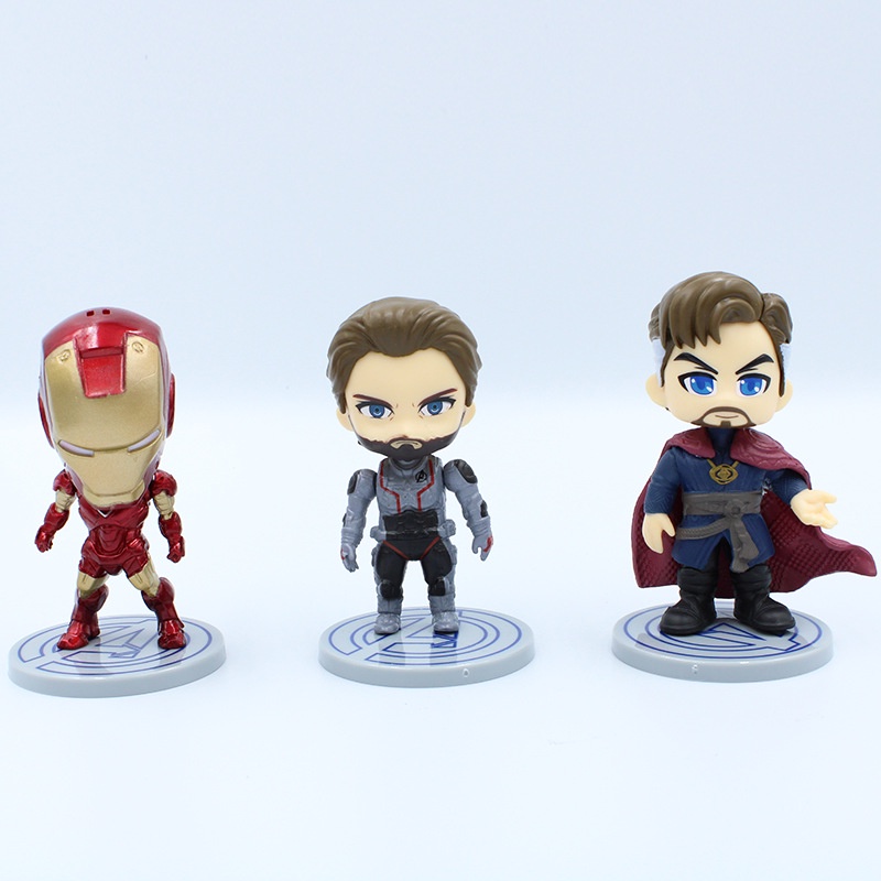 [Set E] Mô hình nhân vật Marvel comic Captian Marvel - Iron Man - Spider Man - Bucky - Thanos - Doctor Strange