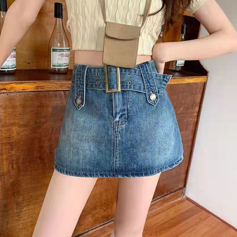 Chân váy jean Lưng Cao Phong Cách Cổ Điển Mới 2022