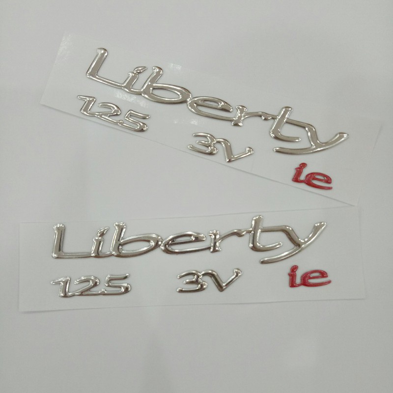 Tem nỗi chữ Liberty 125 3V ie dán xe máy siêu bền