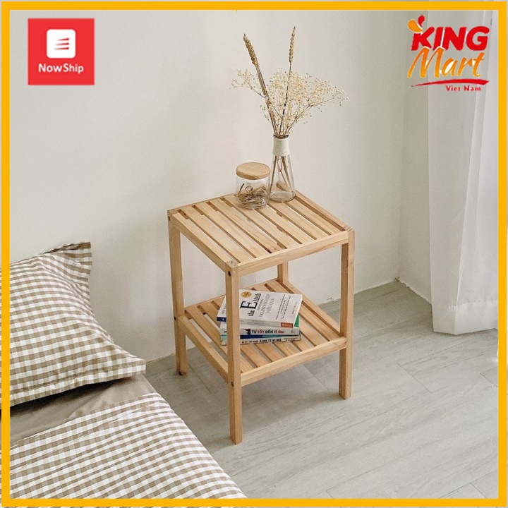 TỦ ĐẦU GIƯỜNG 2 TẦNG NAN GỖ, MẶT KÍNH