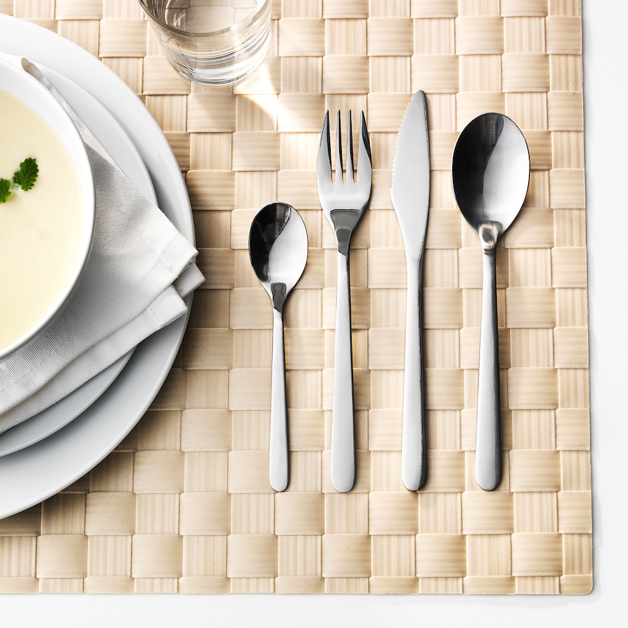 Bộ 4 dao, dĩa, thìa ăn bàn ăn Fornuft IKEA