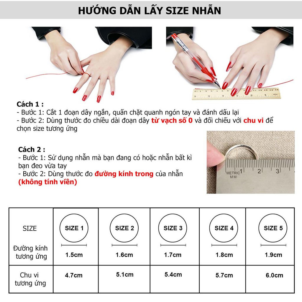 Nhẫn bạc nữ s925 💋Freeship Hoàn xu có size nhẫn xoắn dày