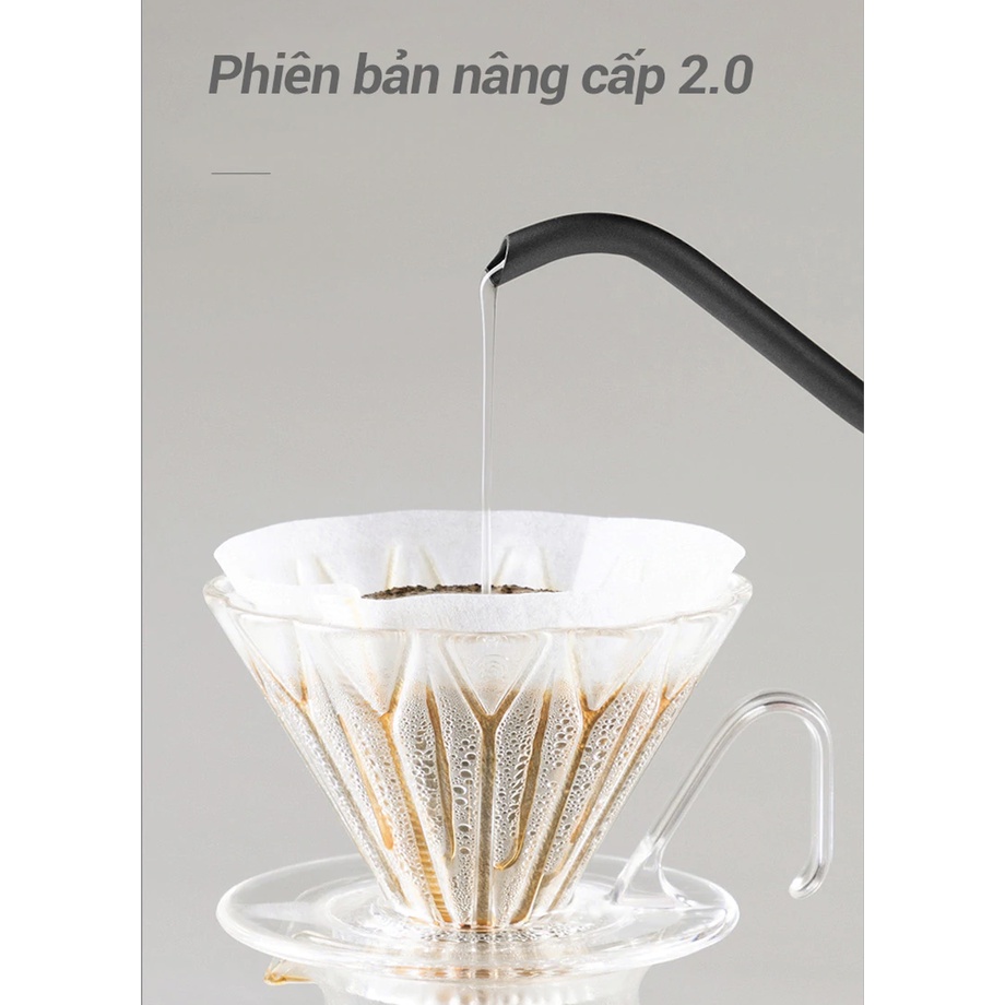 Phễu nhựa pha cà phê giấy lọc V60, phễu pha cafe Pour Over thương hiệu Hero