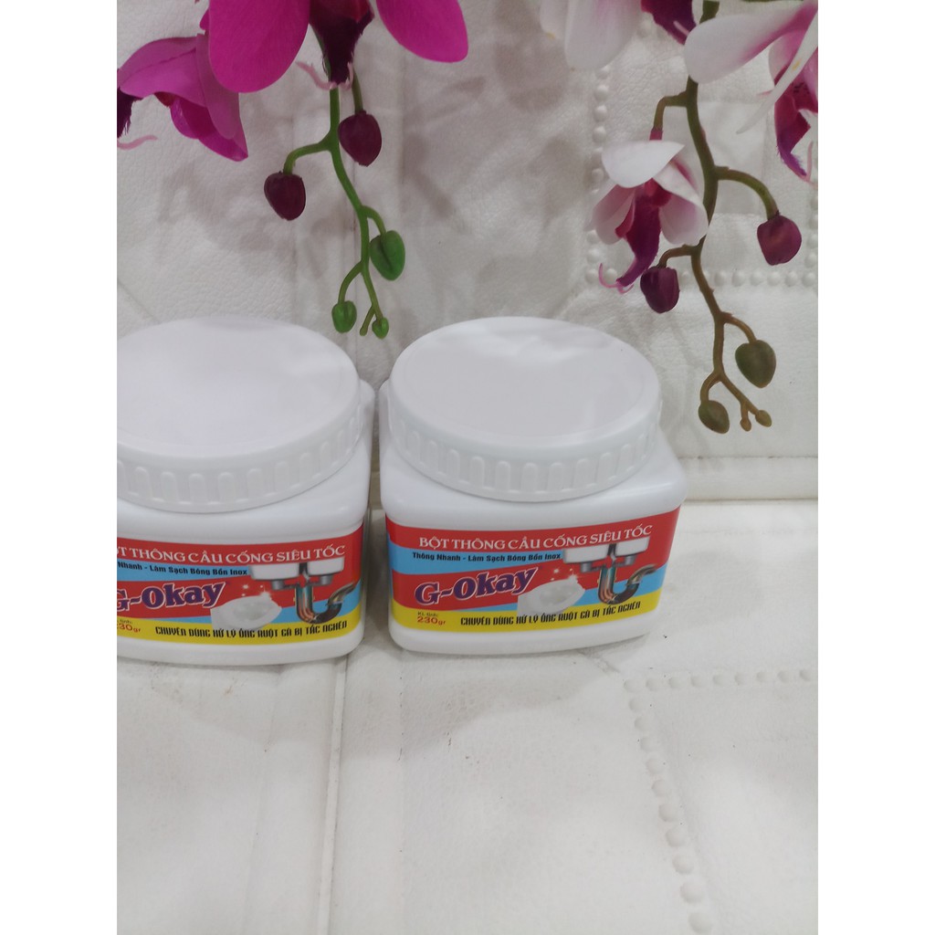 Bột thông cầu công siêu tốc G-Okay chuyên dùng cho đường ống ruột gà bị tắc nghẽn