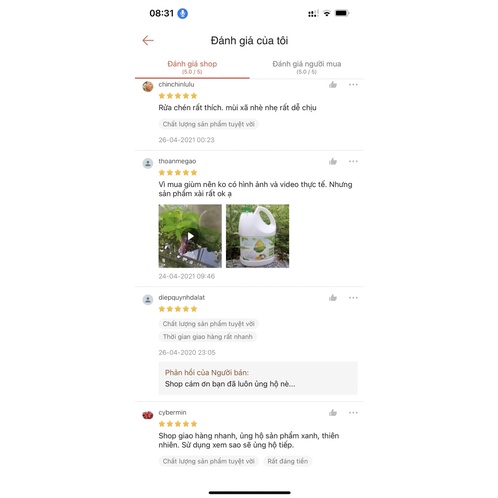 Combo 3 Can Nước Rửa Chén, Lau Sàn, Nước Giặt Minh Hồng