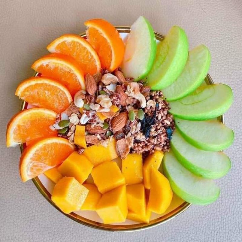 Ngũ cốc hạt Granola Min Min hộp 500g_ Ngũ cốc hạt ăn vặt dinh dưỡng