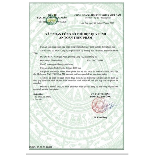 Viên uống bổ gan Milk Thistle 1000mg Puritan Pride 180 viên của Mỹ