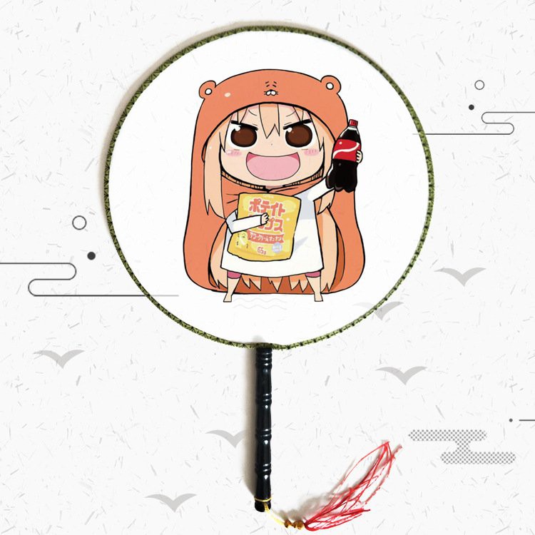 Quạt tròn cổ trang Himouto! Umaru-chan Cô em gái hai mặt anime cầm tay