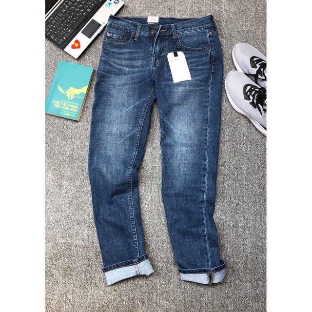 NEW- Quần jean xanh Levi.s 511- ống đứng - vải co giãn cao cấp Hải An Jeans *