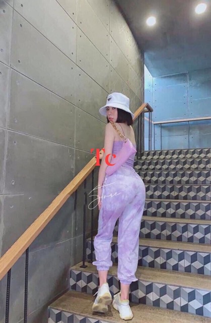 Quần loang màu bom chun gấu LT