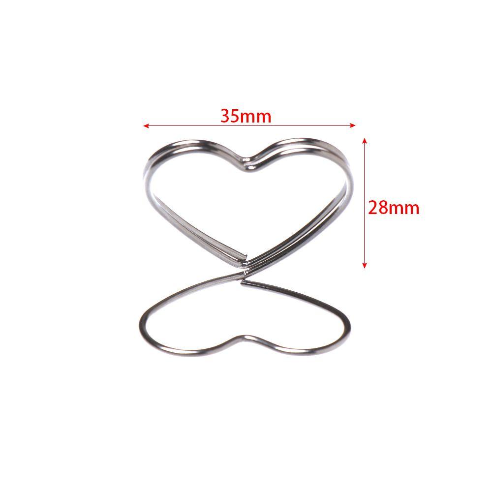 1 Kẹp Ảnh Để Bàn Bằng Kim Loại Hình Trái Tim Lãng Mạn 24 Cái