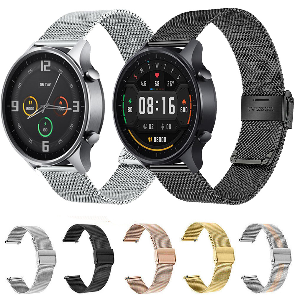 Dây Đồng Hồ Milanese 22mm Bằng Thép Không Gỉ Cho Xiaomi Watch