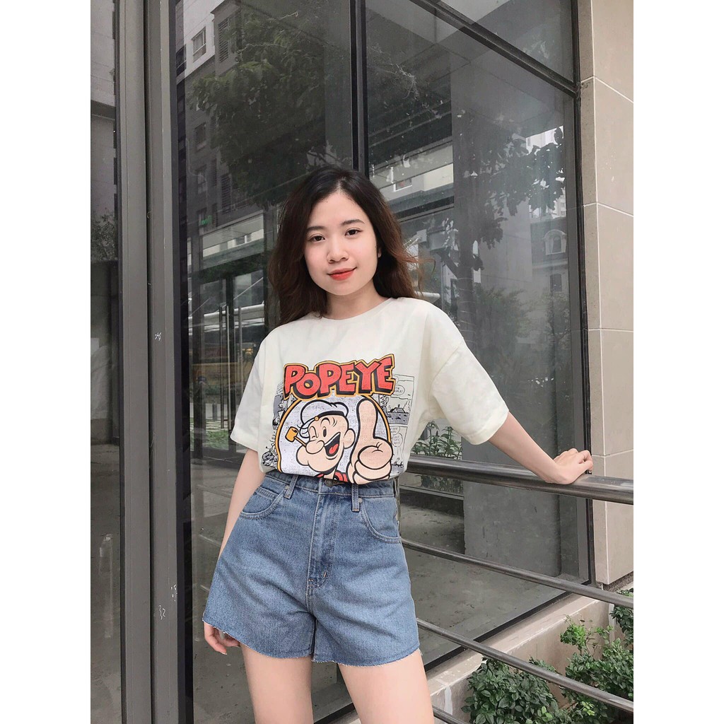 Quần jean shorts xanh đậm RAW JEAN SHORTS DARK BLUE