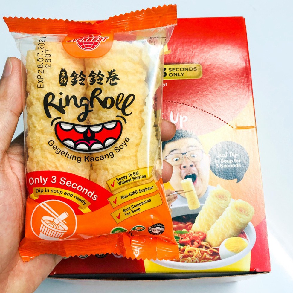 Hủ Trúc Cuộn Ring Roll Trong Haidilao - Tàu Hủ Ky Nhúng Thả Lẩu Malaysia tnb33