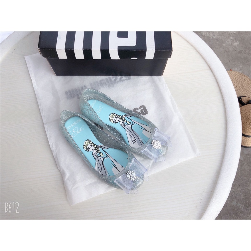 Giày Sandal Công Chúa Đính Đá Pha Lê Cỡ Lớn Phong Cách Mới Cho Bé Gái