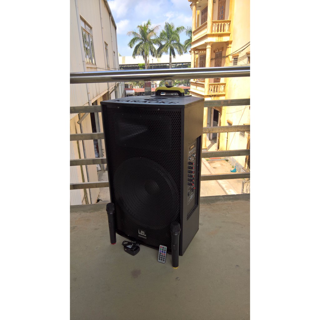 Loa kéo 4 tấc IPL IP-401C - Loa kéo 4 tấc, acquy 7A, tặng 2 mic không dây, karaoke bluetooth, đọc USB