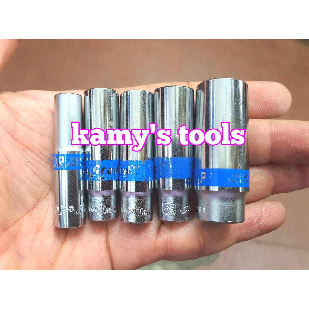 Đầu tuýp đầu khẩu dài lỗ 1/4&quot; Top Standard dài 50mm đủ size
