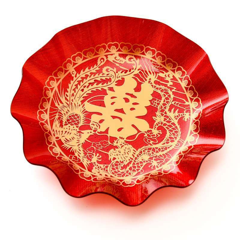 Hạt Dưa Bằng Nhựa Màu Đỏ Phong Cách Trung Hoa Dùng Để Trang Trí Đám Cưới