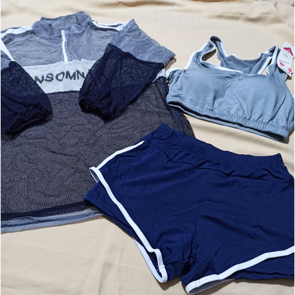 [Mã WASTCOOL giảm 15% tối đa 50K đơn 99K] Bộ đồ bơi nữ áo lưới thể thao áo tắm bikini mùa hè đi biển - ảnh thật | BigBuy360 - bigbuy360.vn