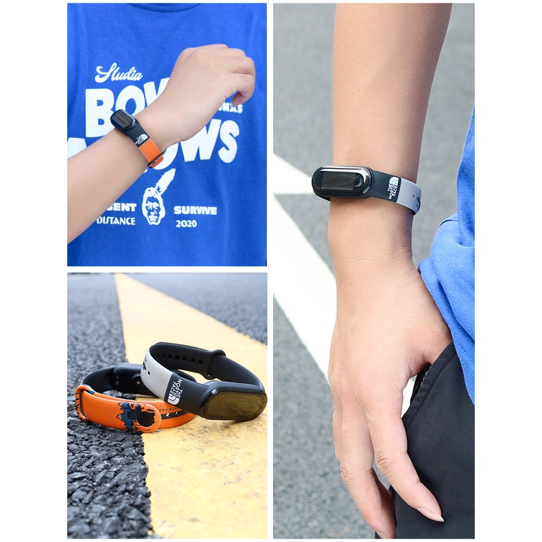 Dây Đeo Thay Thế Bằng Silicon Họa Tiết Hoạt Hình Cho Mi band 7 6 Miband4 miband5 xiaomi Mi band 4 5 6 7 xiaomi band 5