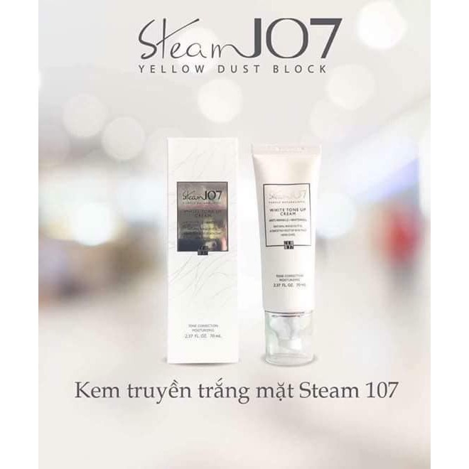 Kem Dưỡng Trắng Da Nâng Tone Ban Ngày 3 trong 1 Cao Cấp Steam 107 White ToneUp Cream 70ml