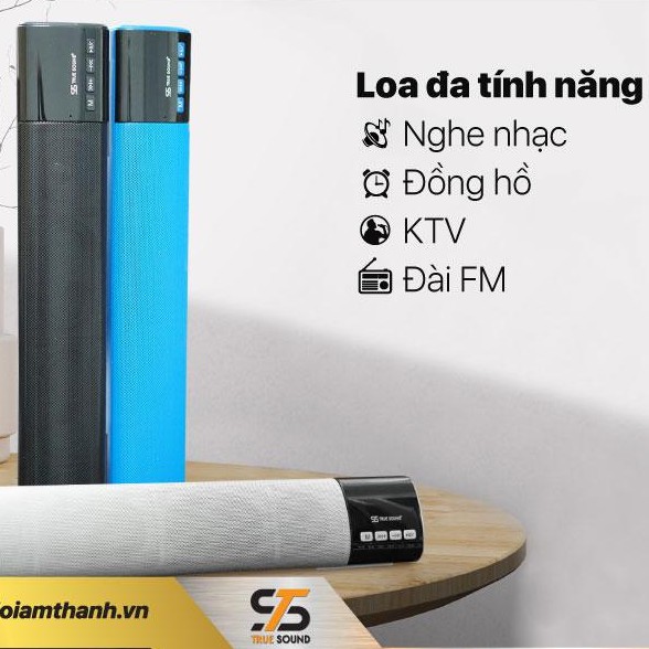 Loa Bluetooth di động True Sound LED 668 Bluetooth kèm đồng hồ, nghe đài FM, Karaoke, aux I Bluetooth Speaker Led668