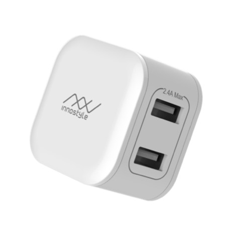 [Mã 2404EL10K giảm 10K đơn 20K] Sạc Innostyle Minigo 2 USB A 12W Smart Charging AI Chính Hãng- IC12SAWHI