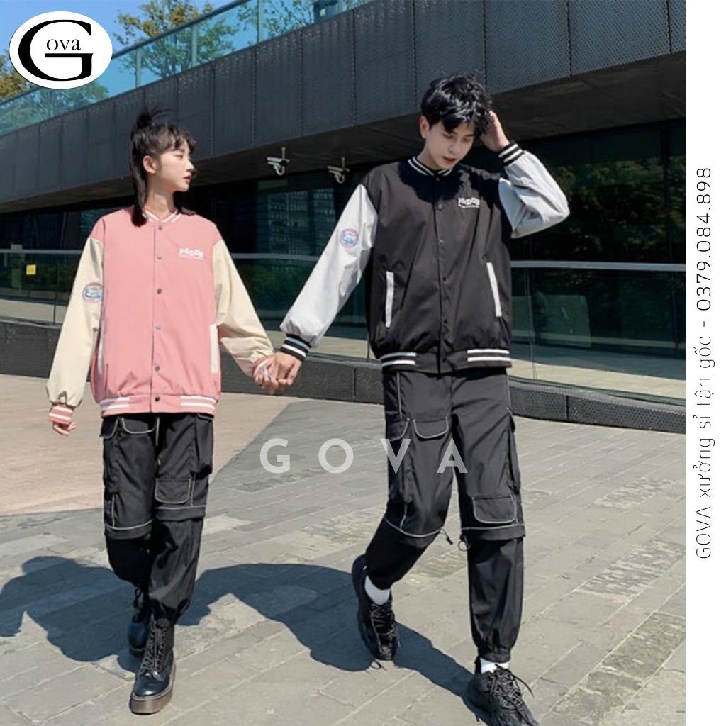 Áo Khoác Dù Bomber BABGE Form Rộng 2 Lớp Nam Nữ, Áo Khoác Gió Chống Nắng GOVA
