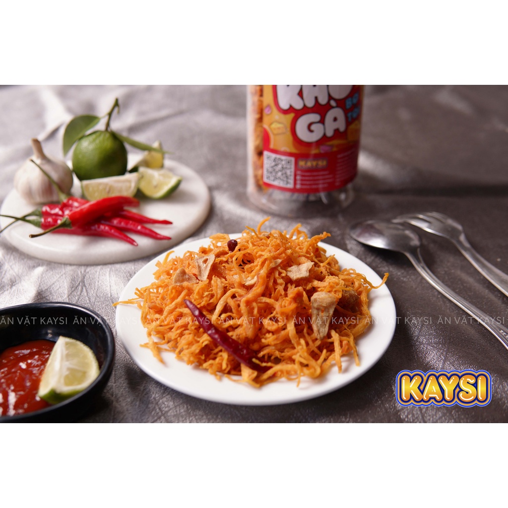 Khô gà bơ tỏi 300g Kaysi đồ ăn vặt Hà Nội | BigBuy360 - bigbuy360.vn