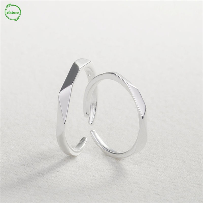 Nhẫn hở tùy chỉnh kích thước thiết kế đơn giản thời trang cho cặp đôi