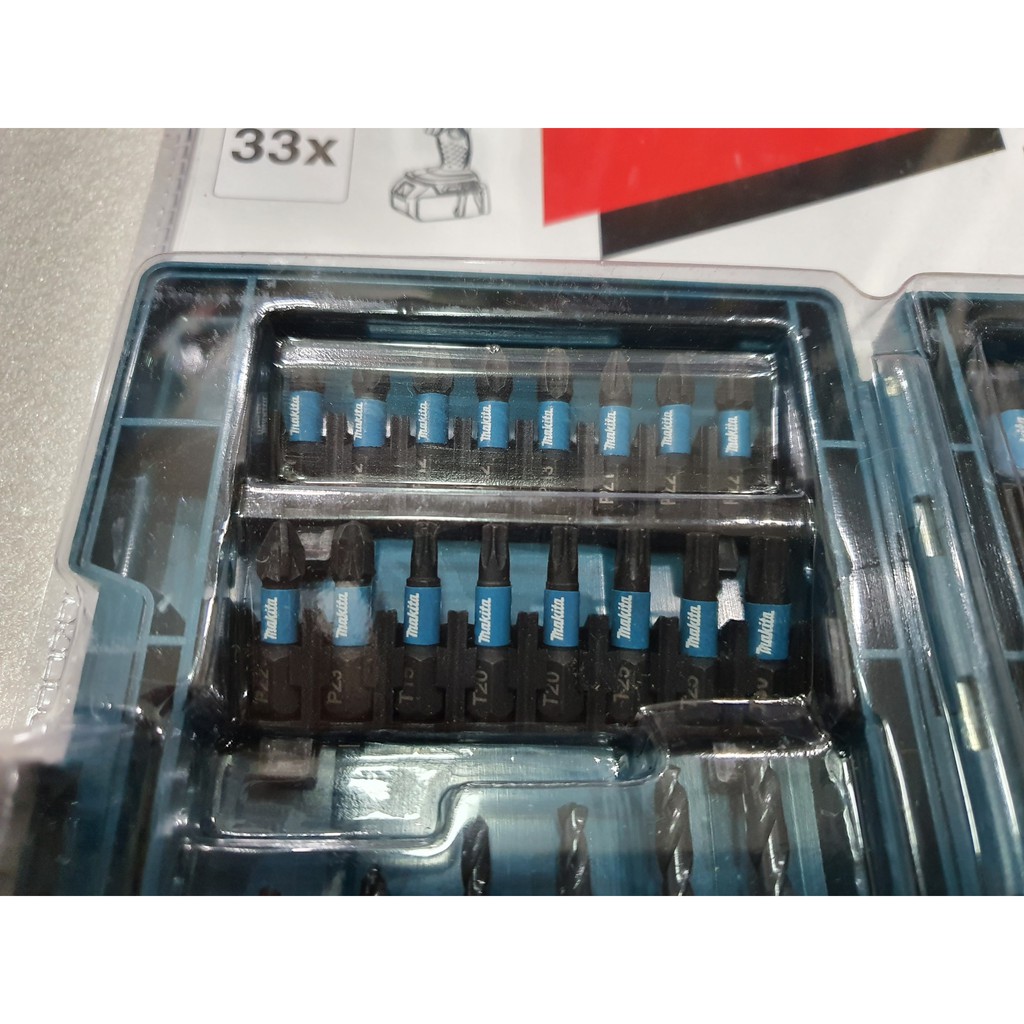 Bộ mũi vít và khoan kim loại Impact Black Makita 33 Món E-06622 - Chính Hãng