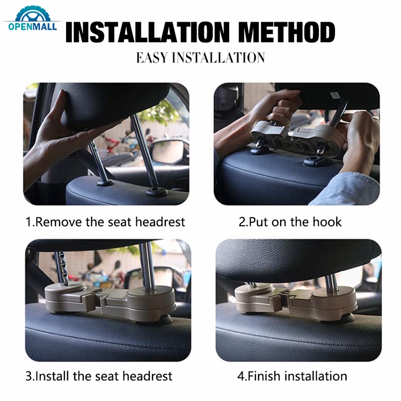 Móc treo đồ gắn sau ghế ngồi xe hơi tiện dụng