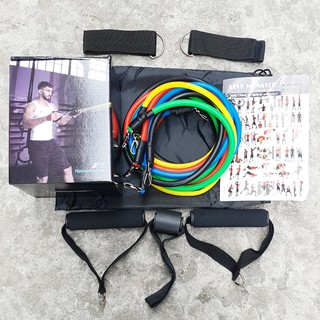 BỘ 5 DÂY ĐÀN HỒI RESISTANT BAND – DÂY NGŨ SẮC TẬP GYM ĐA NĂNG