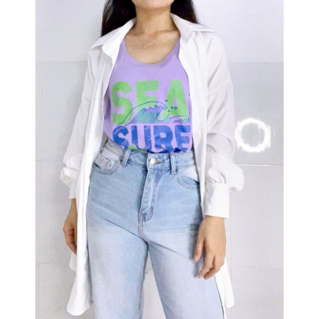 [ Hình shop tự chụp] Áo thun ba lỗ đơn giản trẻ trung