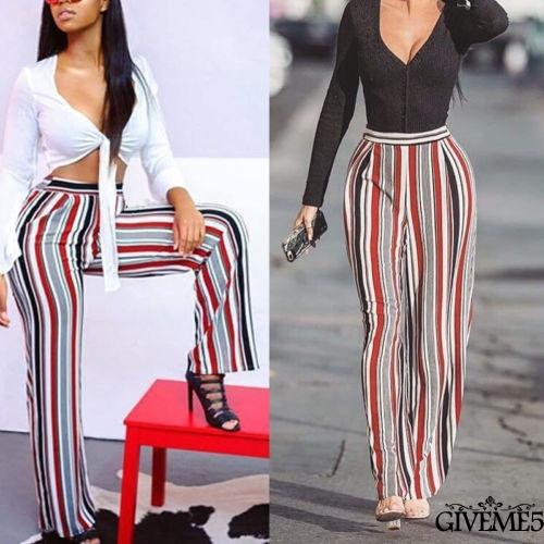 Quần ống rộng lưng cao thời trang công sở cho nữ