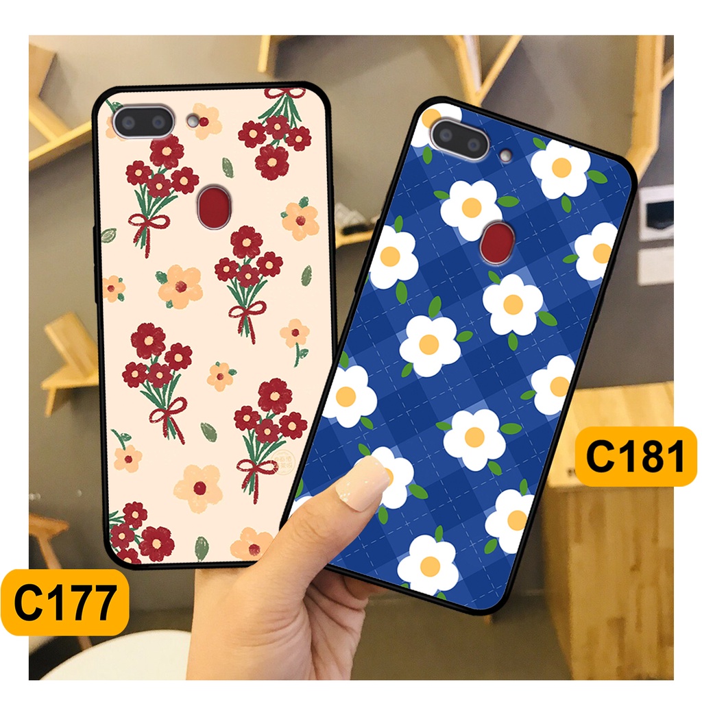 Ốp Realme 2 in hình hoa cỏ nhẹ nhàng,họa tiết caro xinh xắn.ốp lưng chống sốc