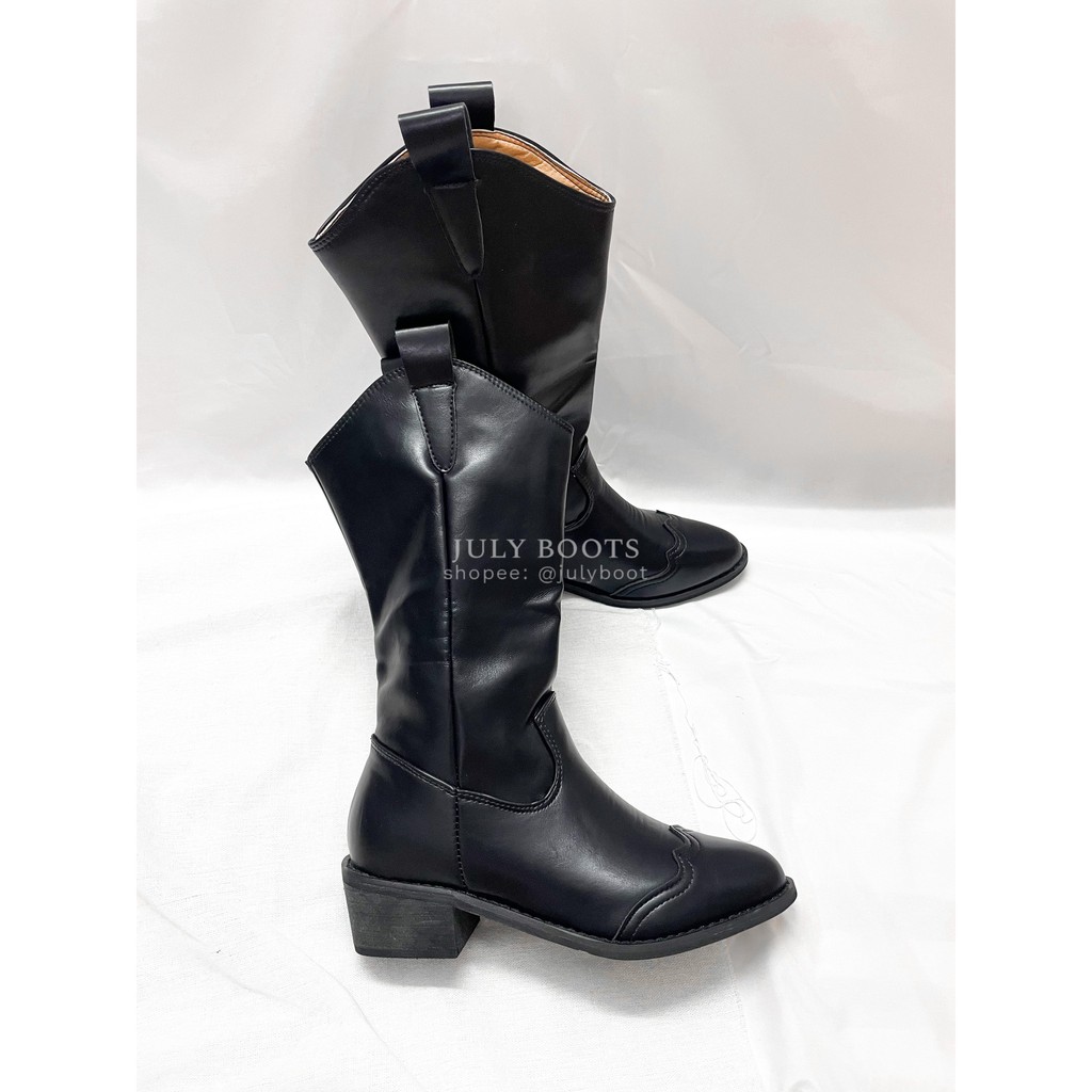 Boots Cổ Vừa PhốI Quai Gót 4.5 Phân Lnd Hàng Loại Đẹp (Có HìNh ThậT) | BigBuy360 - bigbuy360.vn