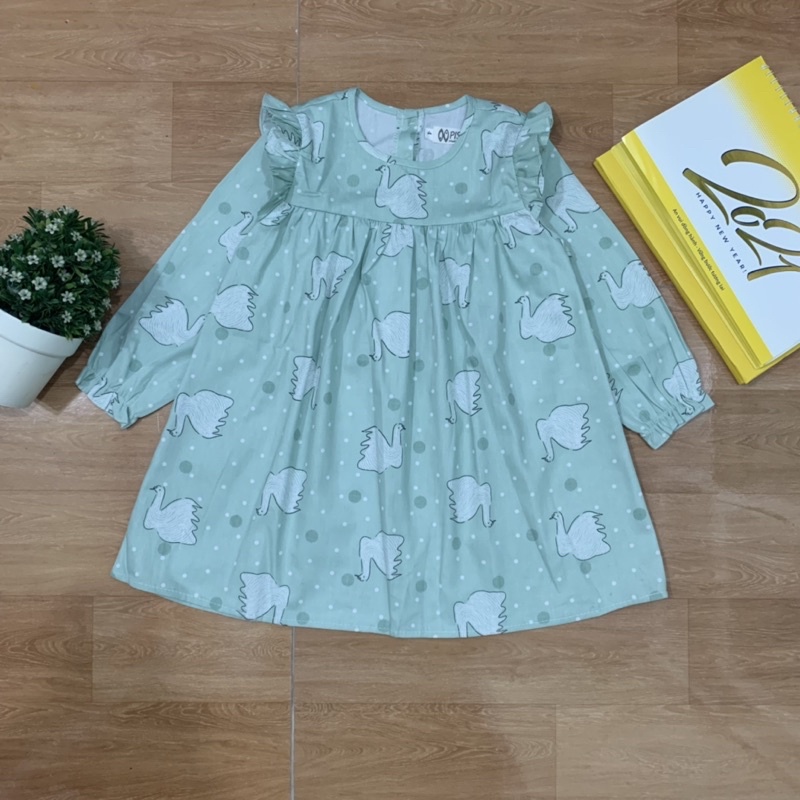 VÁY DÀI TAY BÉ GÁI DÁNG CHỮ A XINH XẮN - DỄ THƯƠNG