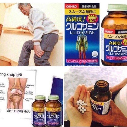 Viên Uống Xương Khớp Glucosamine Orihiro 1500Mg Nhật Bản hộp 900v