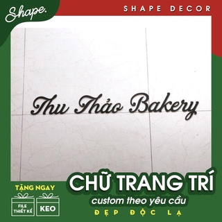 Chữ trang trí dán nổi