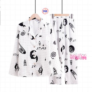 Pijama Lụa Dài Tay Cao Cấp Y69