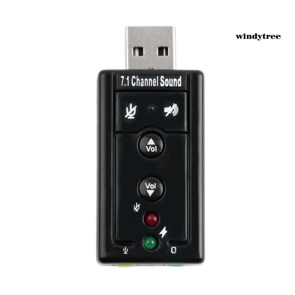 CHANNEL (Hàng Mới Về) Usb 7.1 Kênh Âm Thanh Nổi 3d Cho Laptop