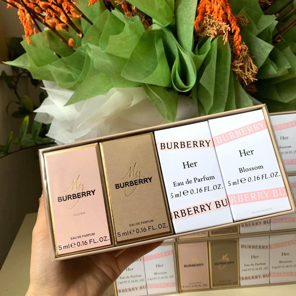 Gift Set nước hoa mini Burberry 4 chai x 5ml
