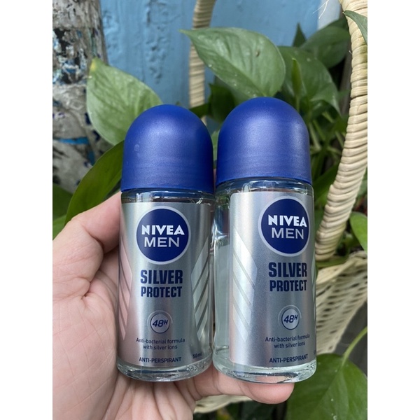 [ Date 11/2023 ] Lăn Khử Mùi Nivea Men Silver Protect 50ml Chính Hãng