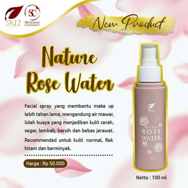 Xịt khoáng dưỡng ẩm chiết xuất hoa hồng tự nhiên 60ml Sr12 | BigBuy360 - bigbuy360.vn