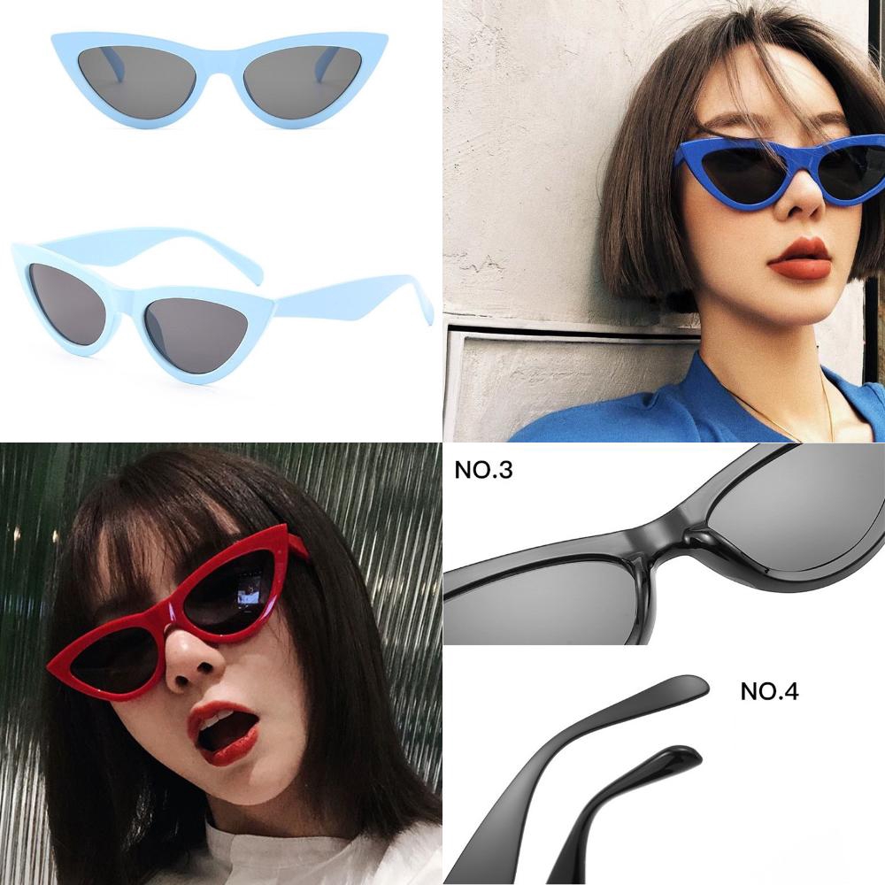 Kính mát hình dạng mắt mèo phong cách Vintage Retro